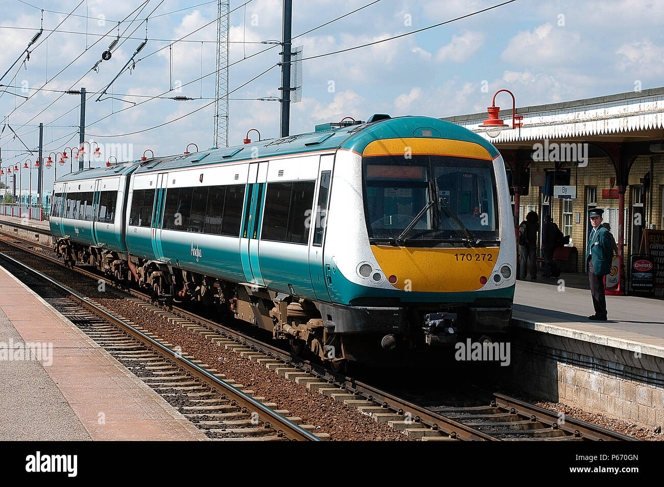 The introduction of Turbostar units has helped to provide new services such as the 4 units dedicated to the Norwich - Cambridge hourly service, one of Stock Photo