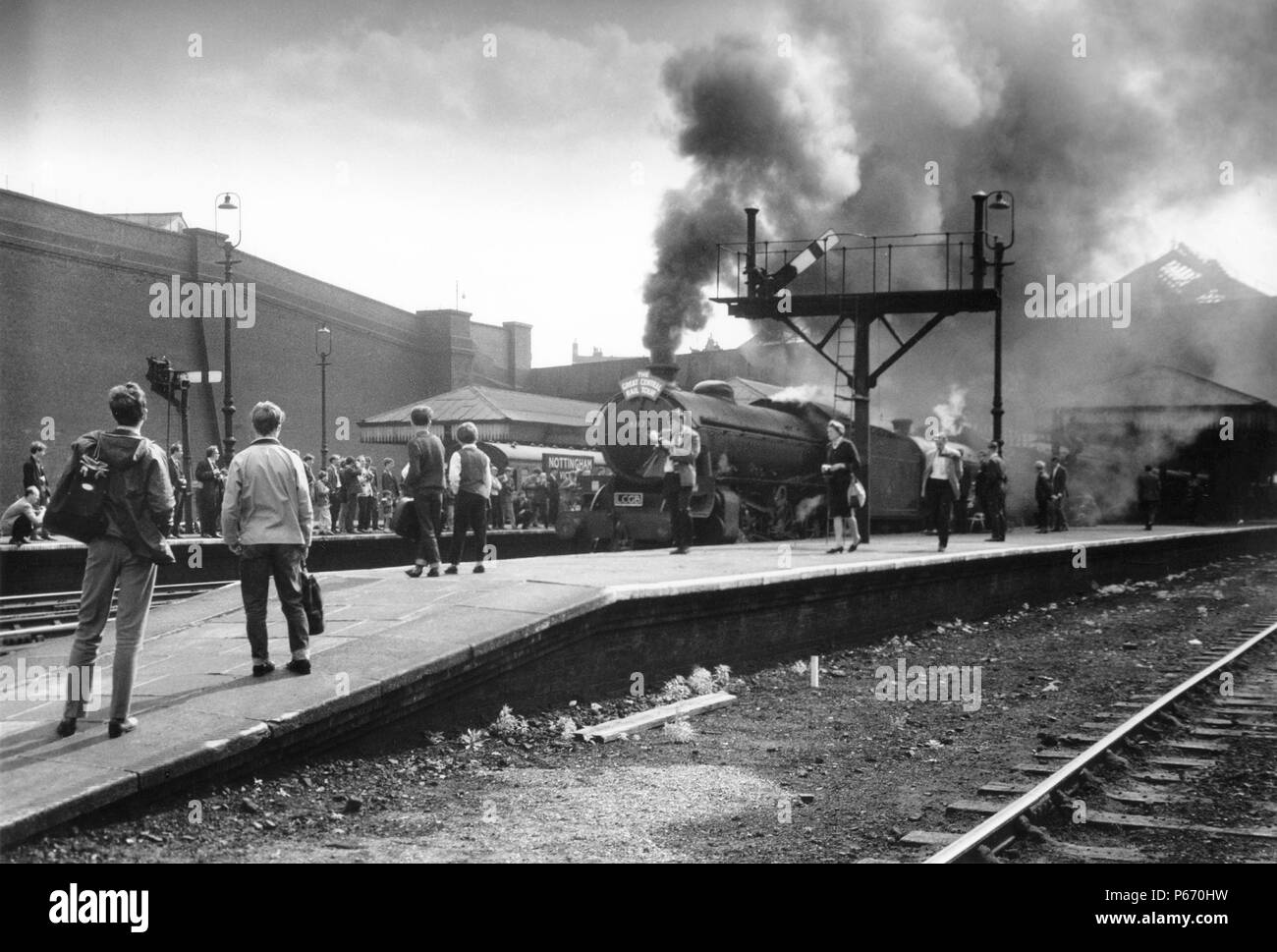Double headed rail tour train Black and White Stock Photos & Images Alamy