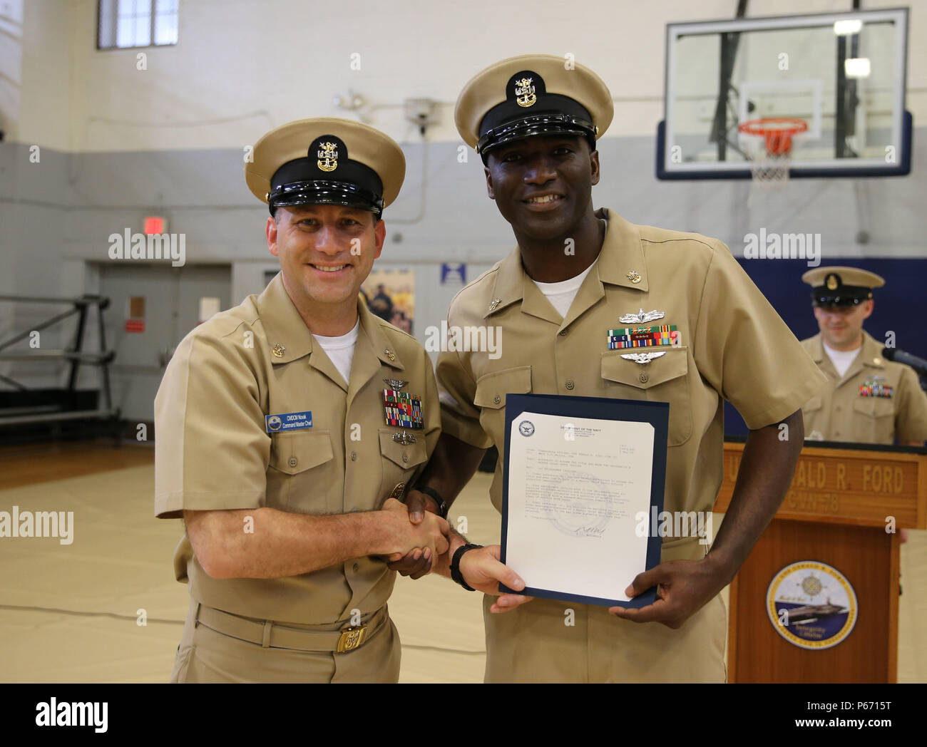 NEWPORT NEWS, Va. (May 12, 2016) Master Chief Machinist’s Mate OJ ...