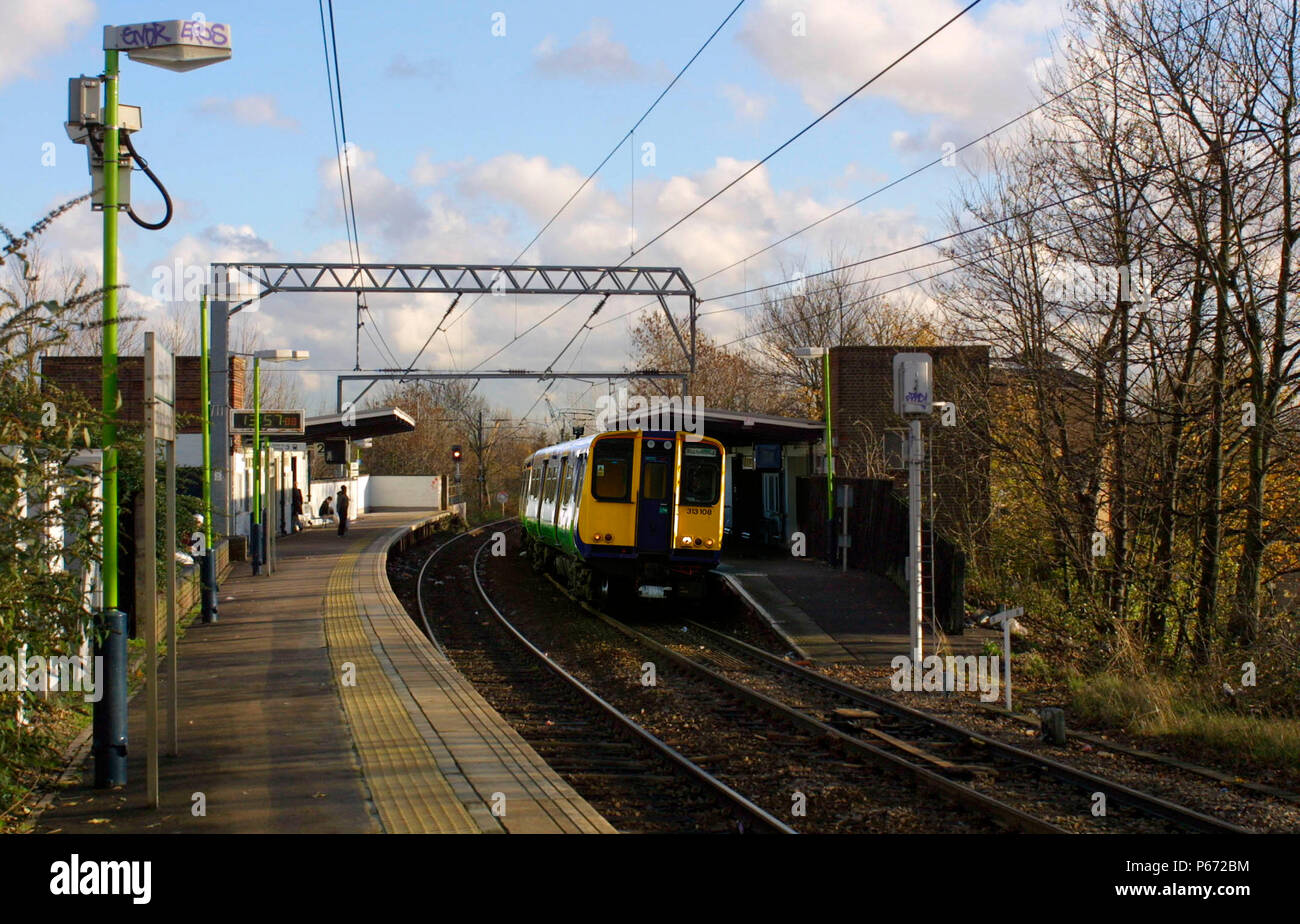 A Silverlink Metro service on the North London Line. 2003. Stock Photo