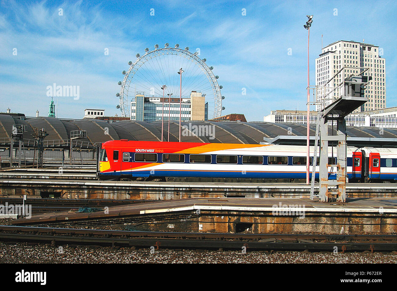 A South West Trains Class 442 Stands At Waterloo With The