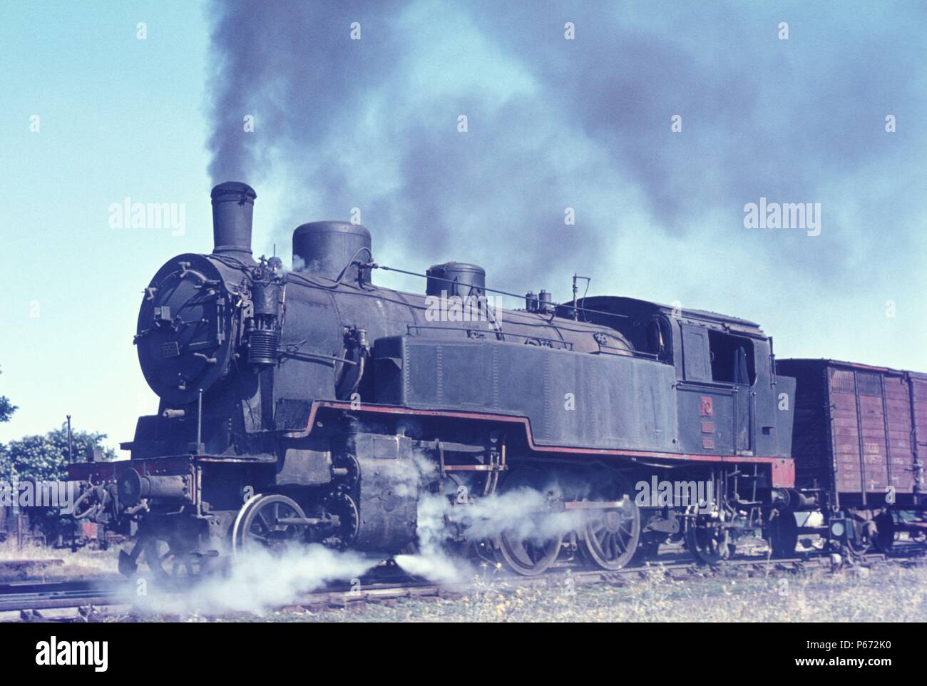 A Turkish State Railways 2-6-2T 3559 built by Maffei in 1912. Picture dated August 1976. Stock Photo