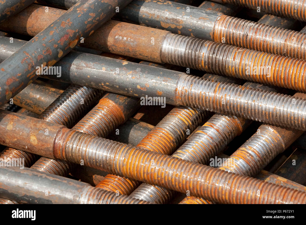 Heavyduty construction bolts Stock Photo Alamy
