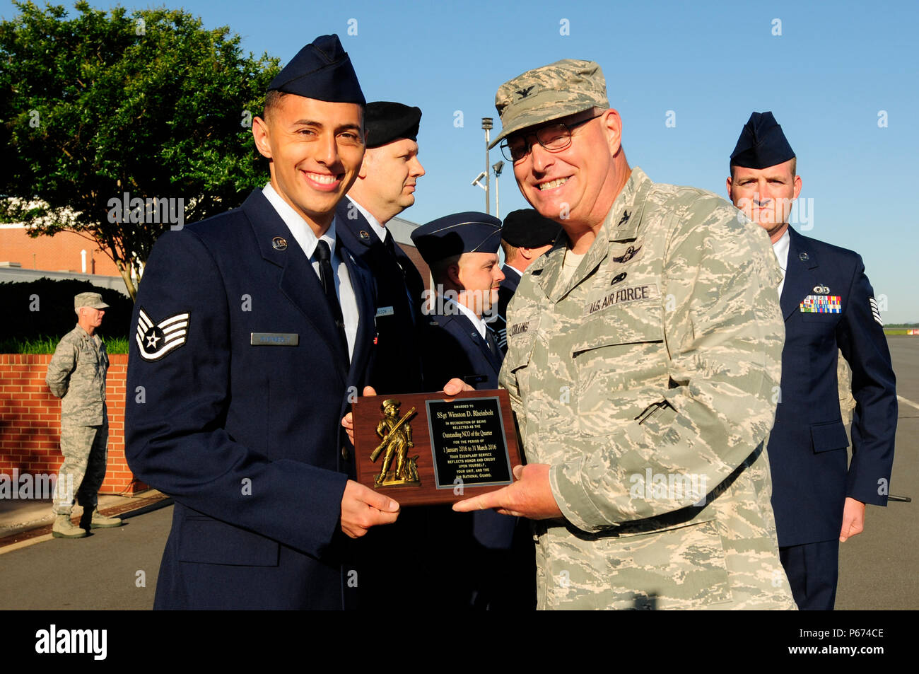 U.S. Air Force Col. Marshall C. Collins, commander, 145th Airlift Wing ...