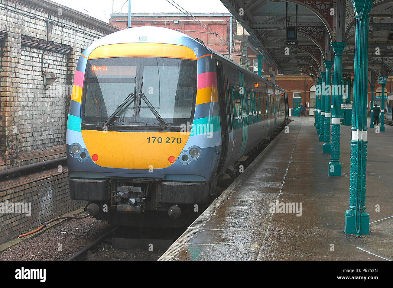 The introduction of Turbostar units has helped to provide new services such as the 4 units dedicated to the Norwich - Cambridge hourly service. One of Stock Photo