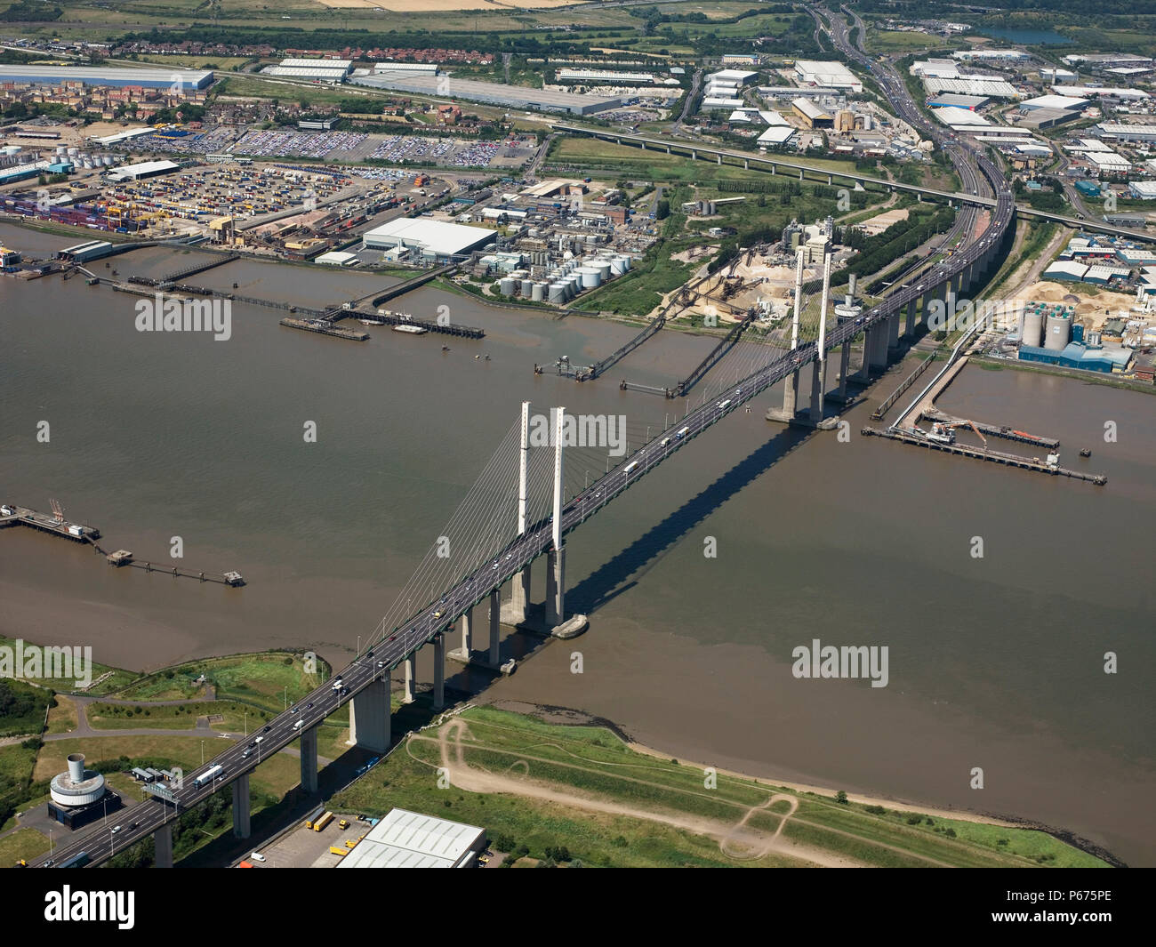 Qe2 suspension bridge dartford crossing hires stock photography and images Alamy