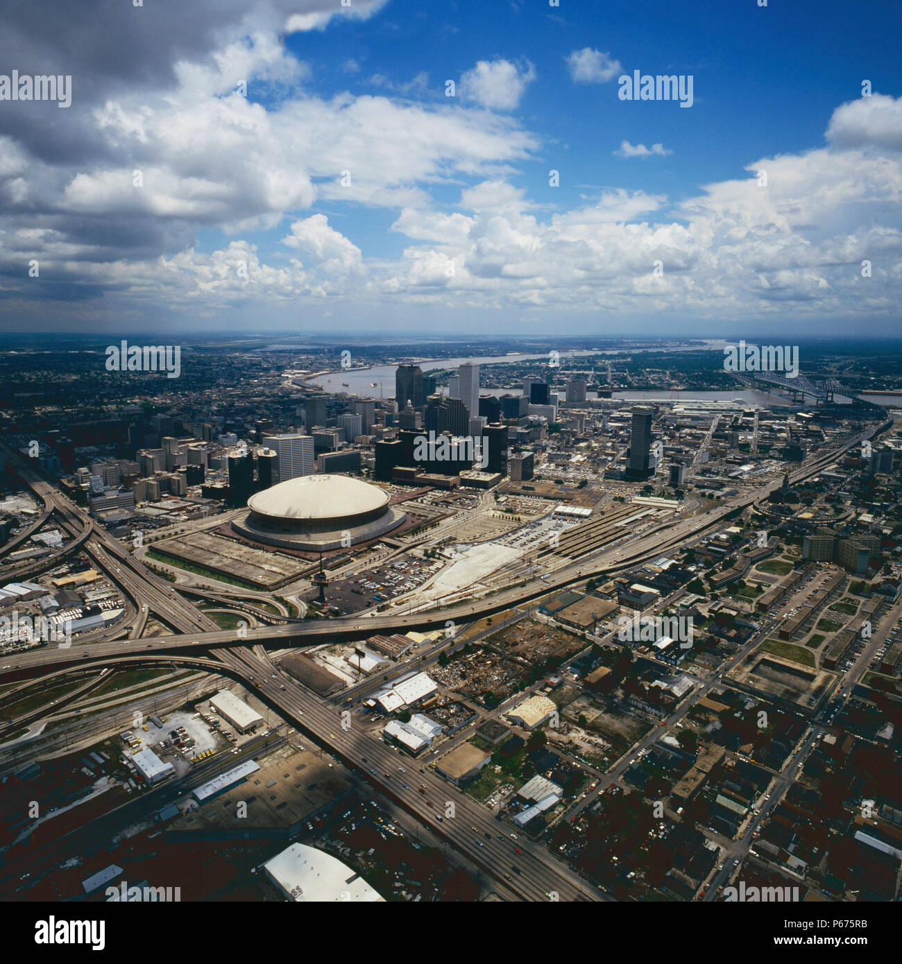 Aerial view of New Orleans, Louisiana, USA Stock Photo - Alamy