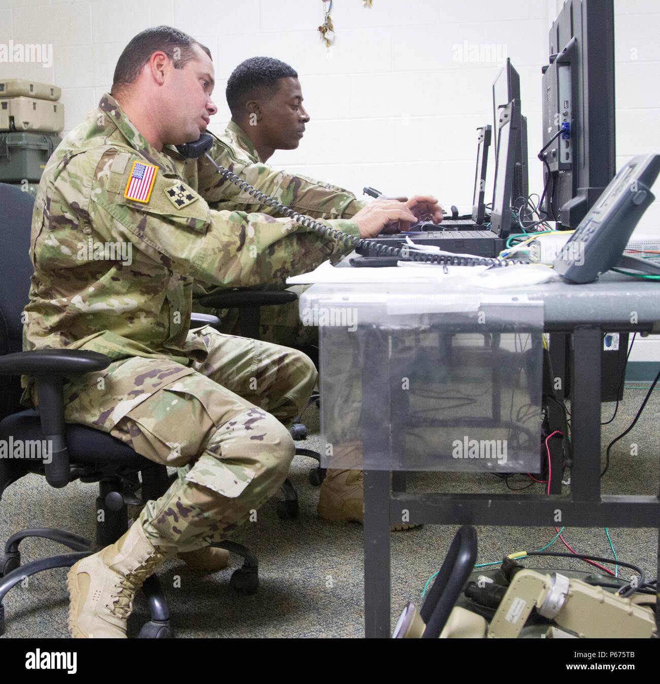 CAMP ATTERBURY, Ind. Staff Sgts. David E. Rivera and Akeem Andrews