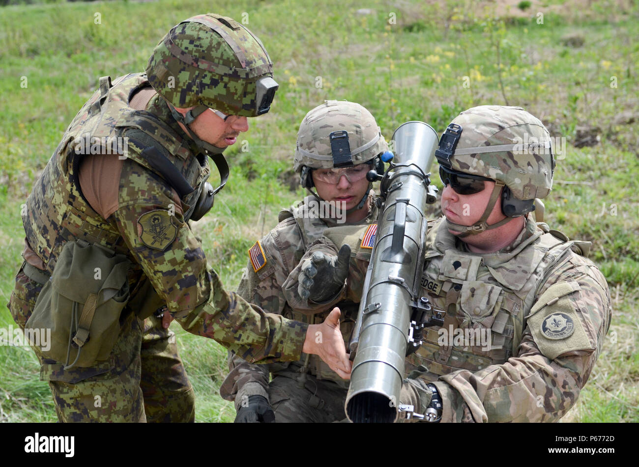 Estonian Army Junior Sgt. Jaan Kork, a cadet with the Estonian Land