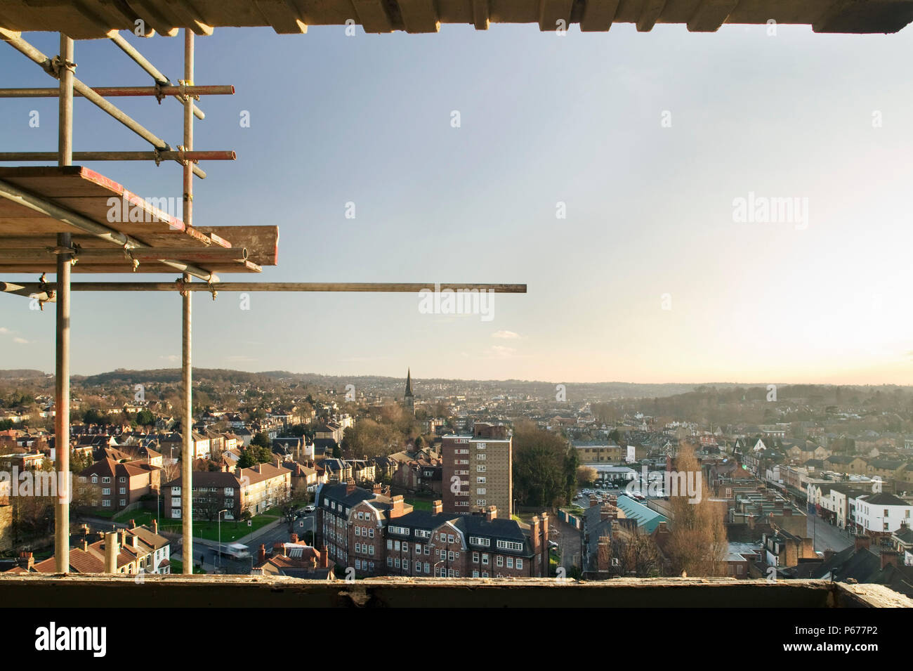 Scaffolding, Croydon, London, UK Stock Photo Alamy