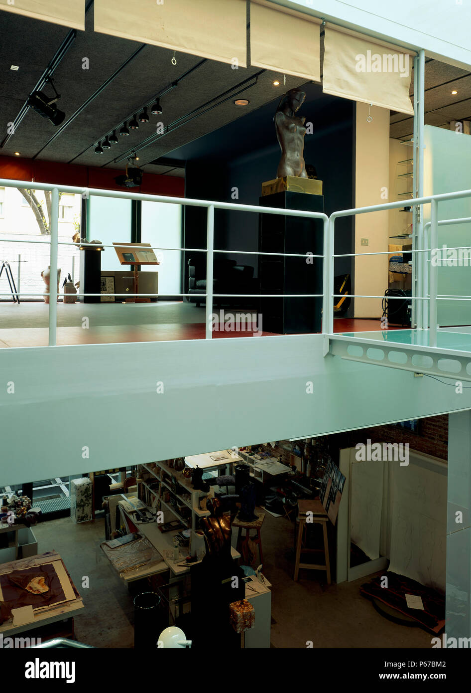 View of a shop decorated with sculptures Stock Photo Alamy