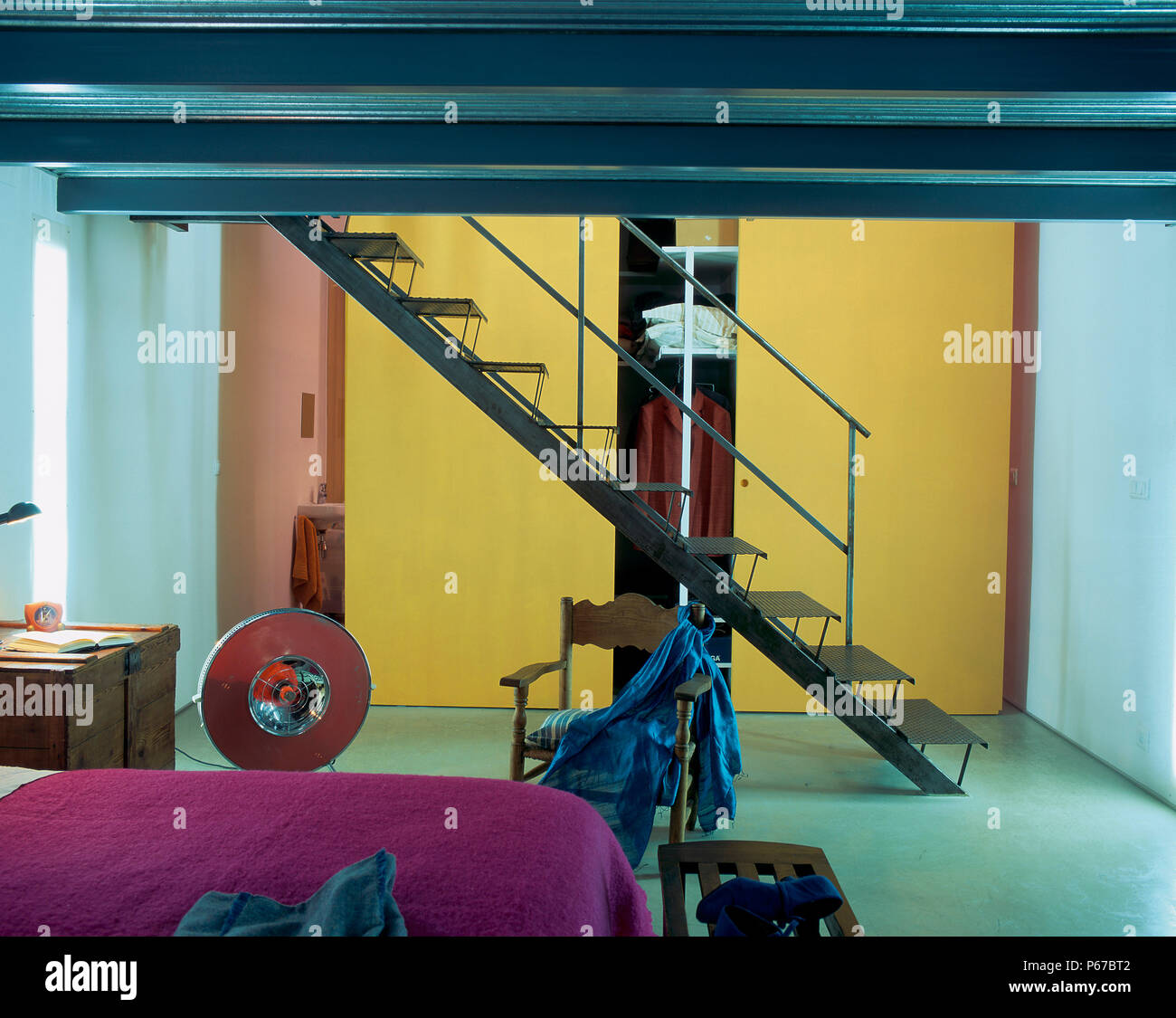 View of a staircase in a bedroom Stock Photo Alamy