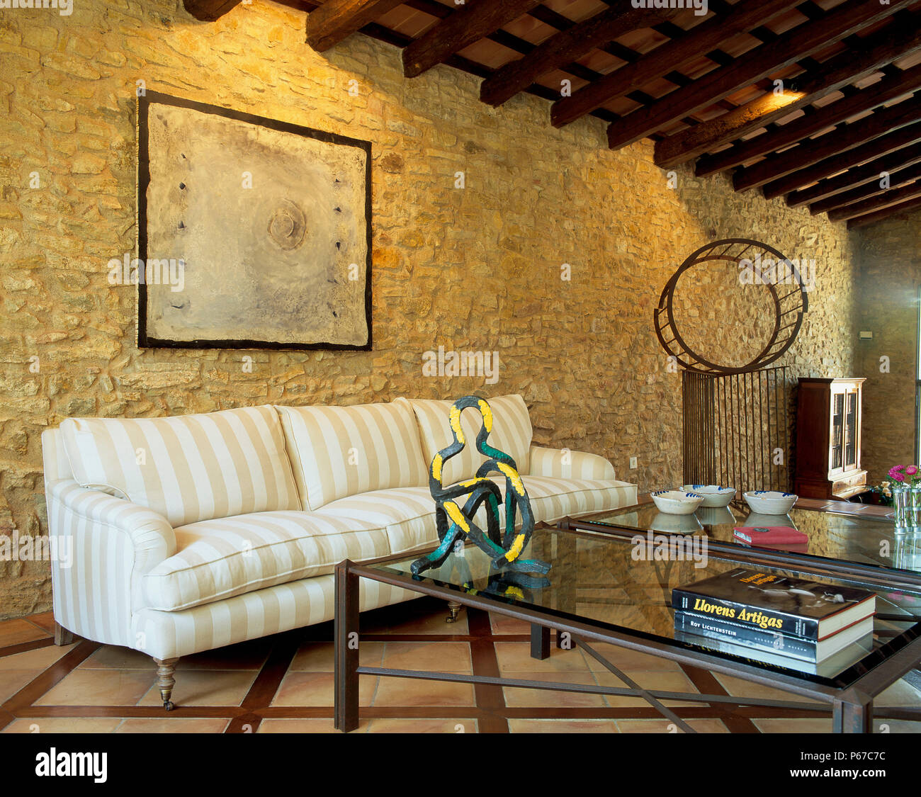 View of a well adorned living room Stock Photo - Alamy
