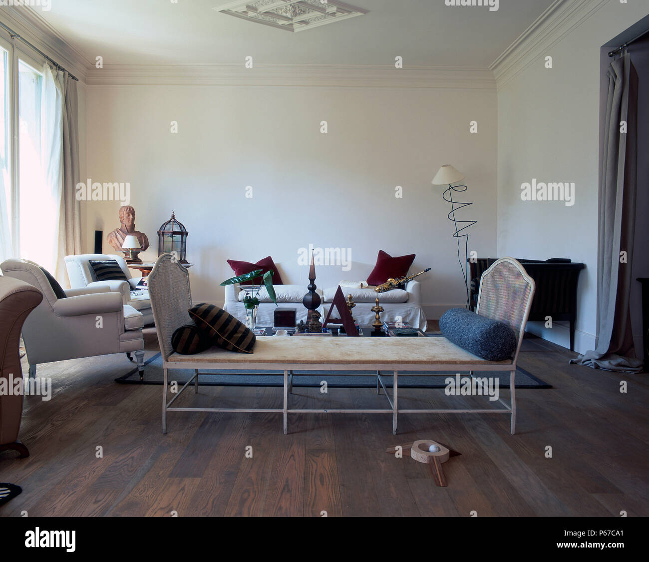 View of a well furnished living room Stock Photo Alamy
