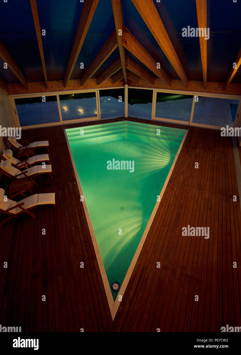 triangle shaped pool