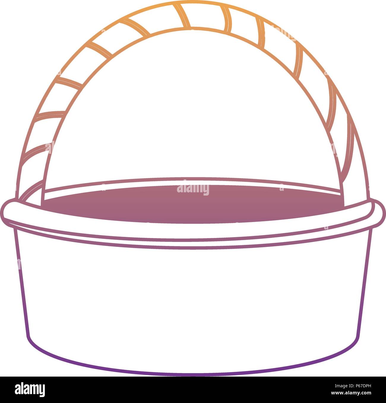 picnic basket icon over white background, vector illustration Stock ...