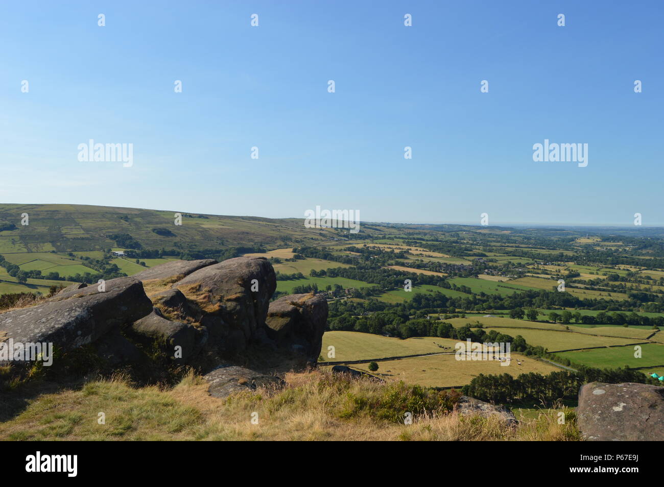 View From The Roaches, Staffordshire Peak District Stock Photo Alamy