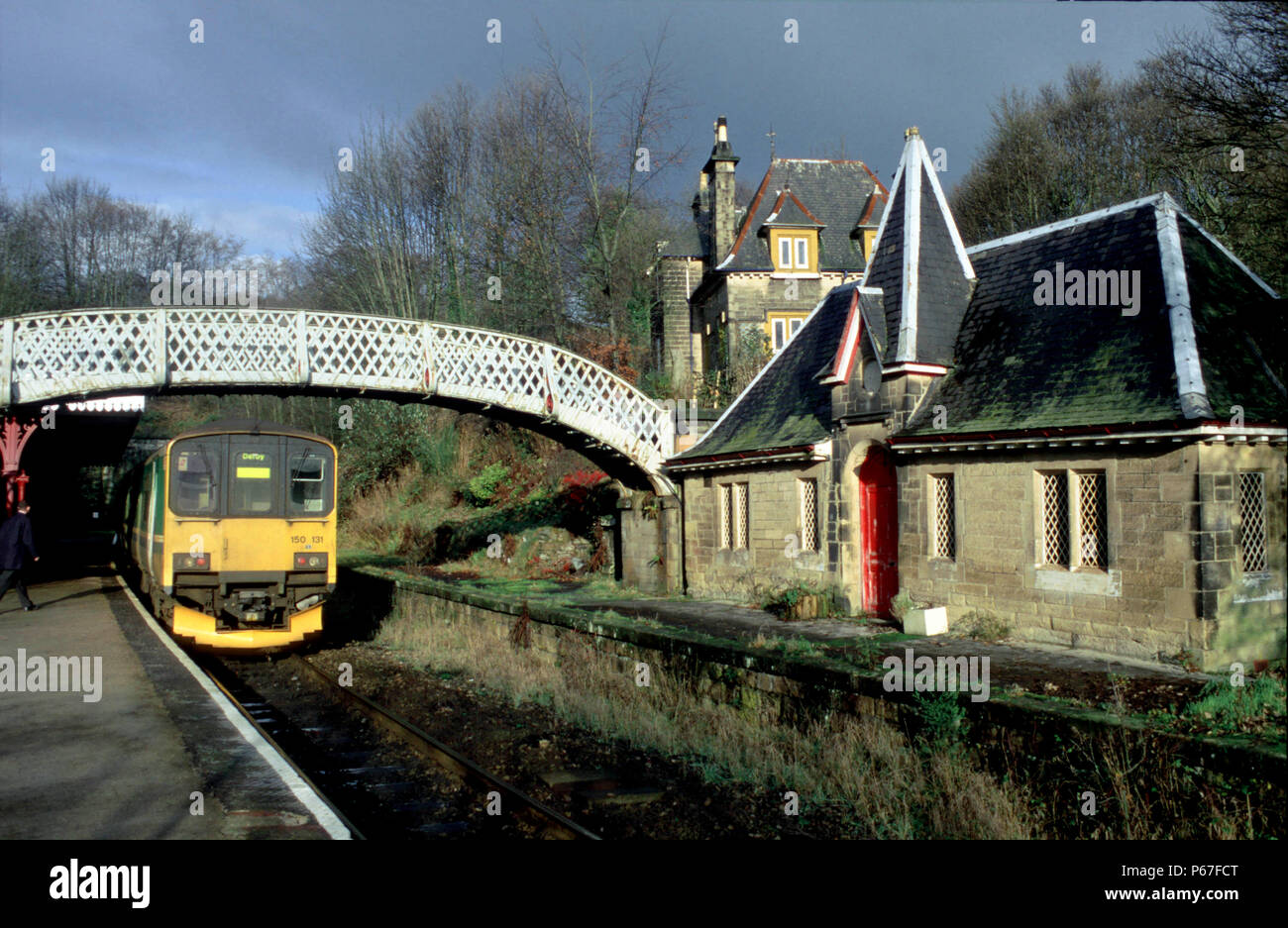 Cromford Station in Derbyshire. UK. 1997 Stock Photo