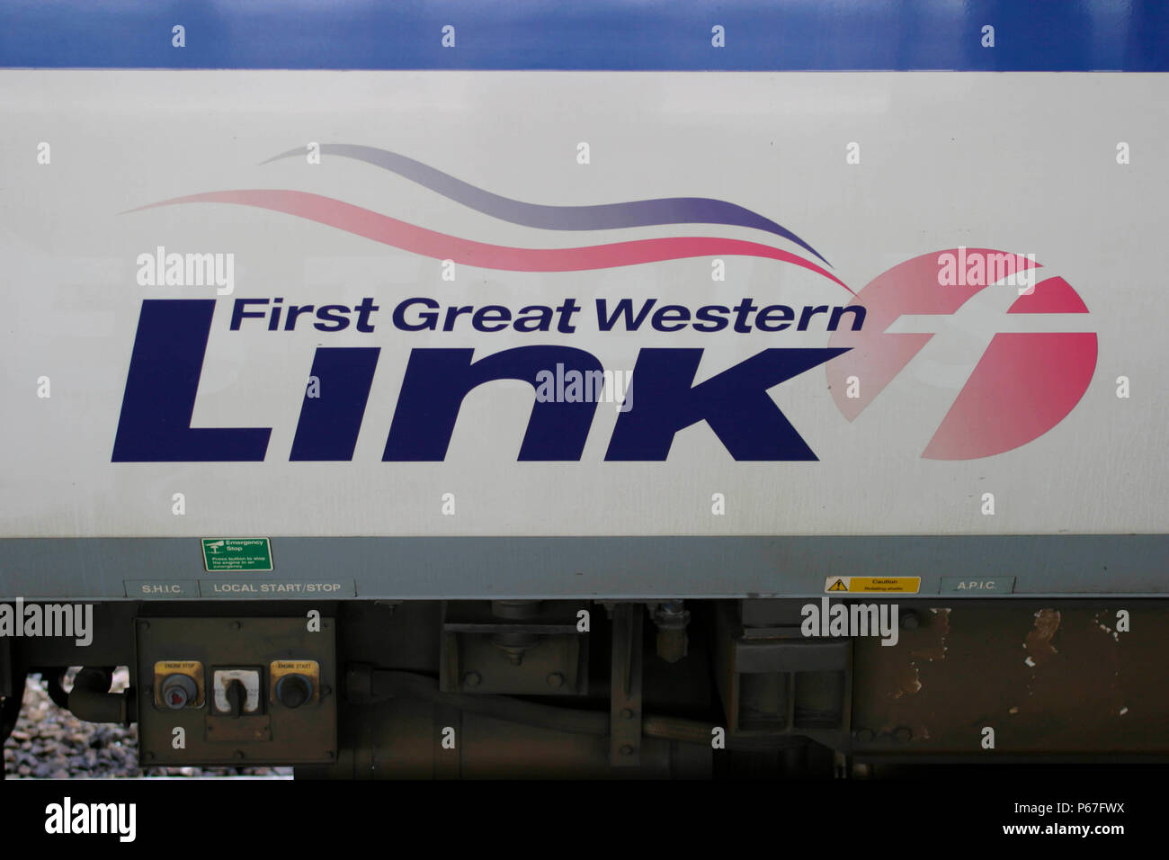 First Great Western Link logo. August 2004 Stock Photo
