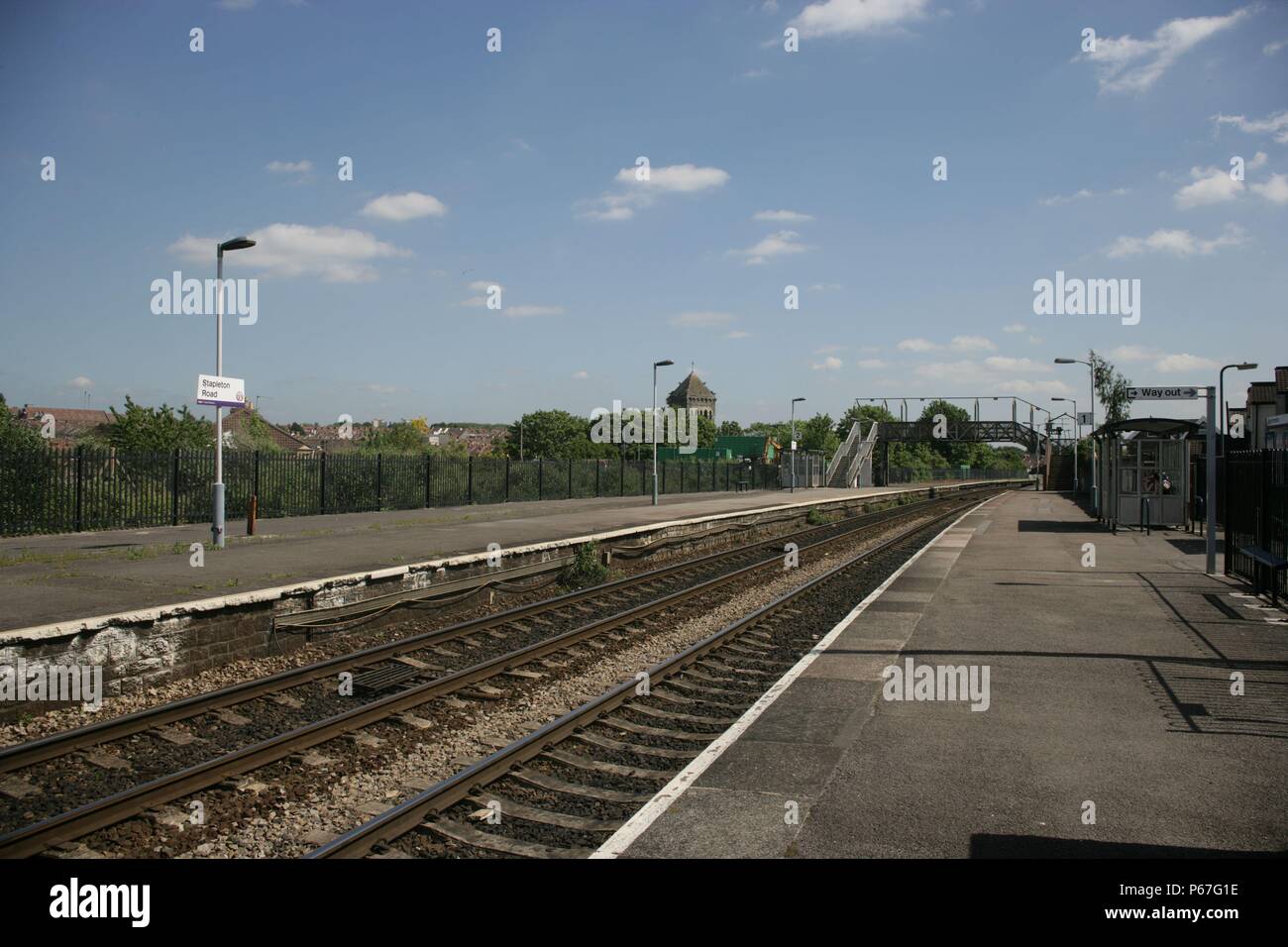 General view from the platform at Stapleton Road station near Bristol. 2007 Stock Photo Alamy