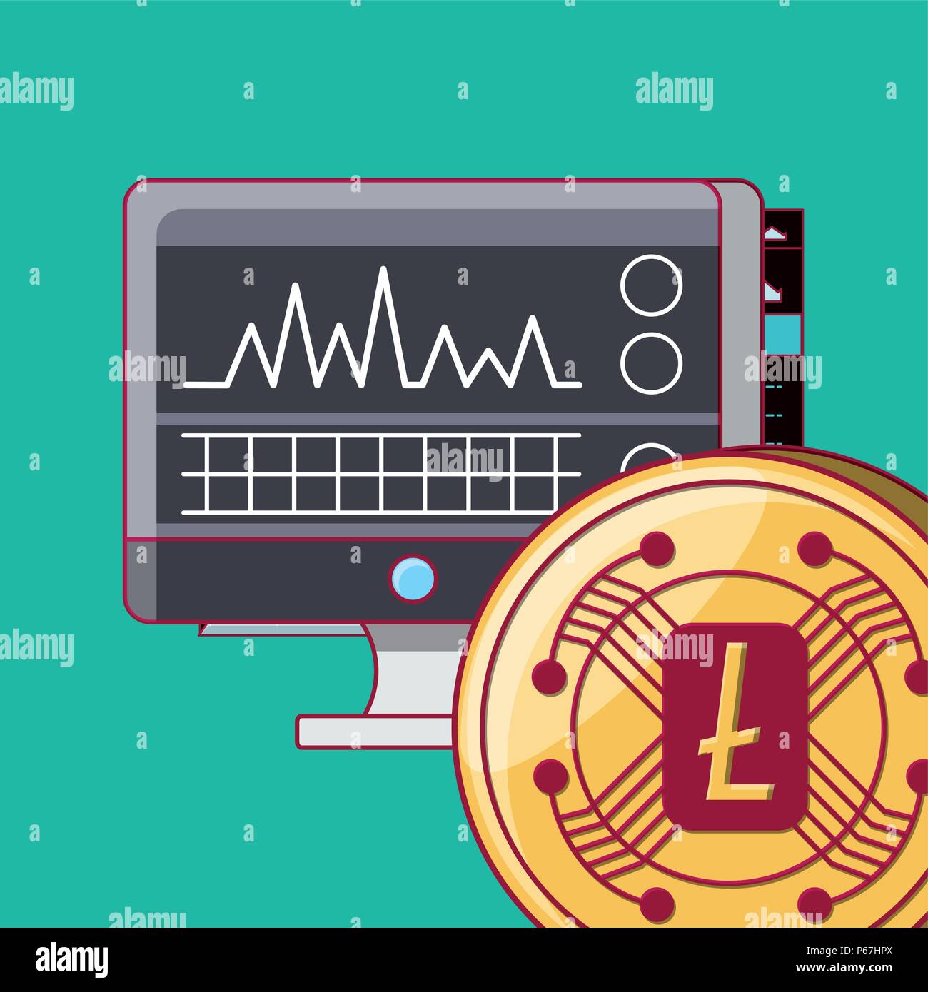 Data transfer turquoise concept icon. Upload info online. Mail exchange.  Connect with smartphone. Roaming idea thin line illustration. Vector  isolated Stock Vector Image & Art - Alamy