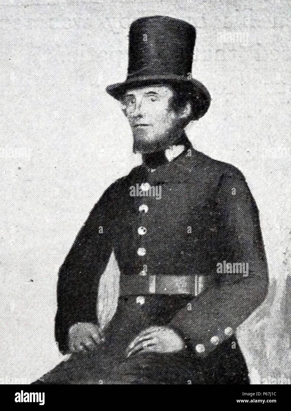 A Peeler or Police Officer circa 1845. The Police Act 1829 of