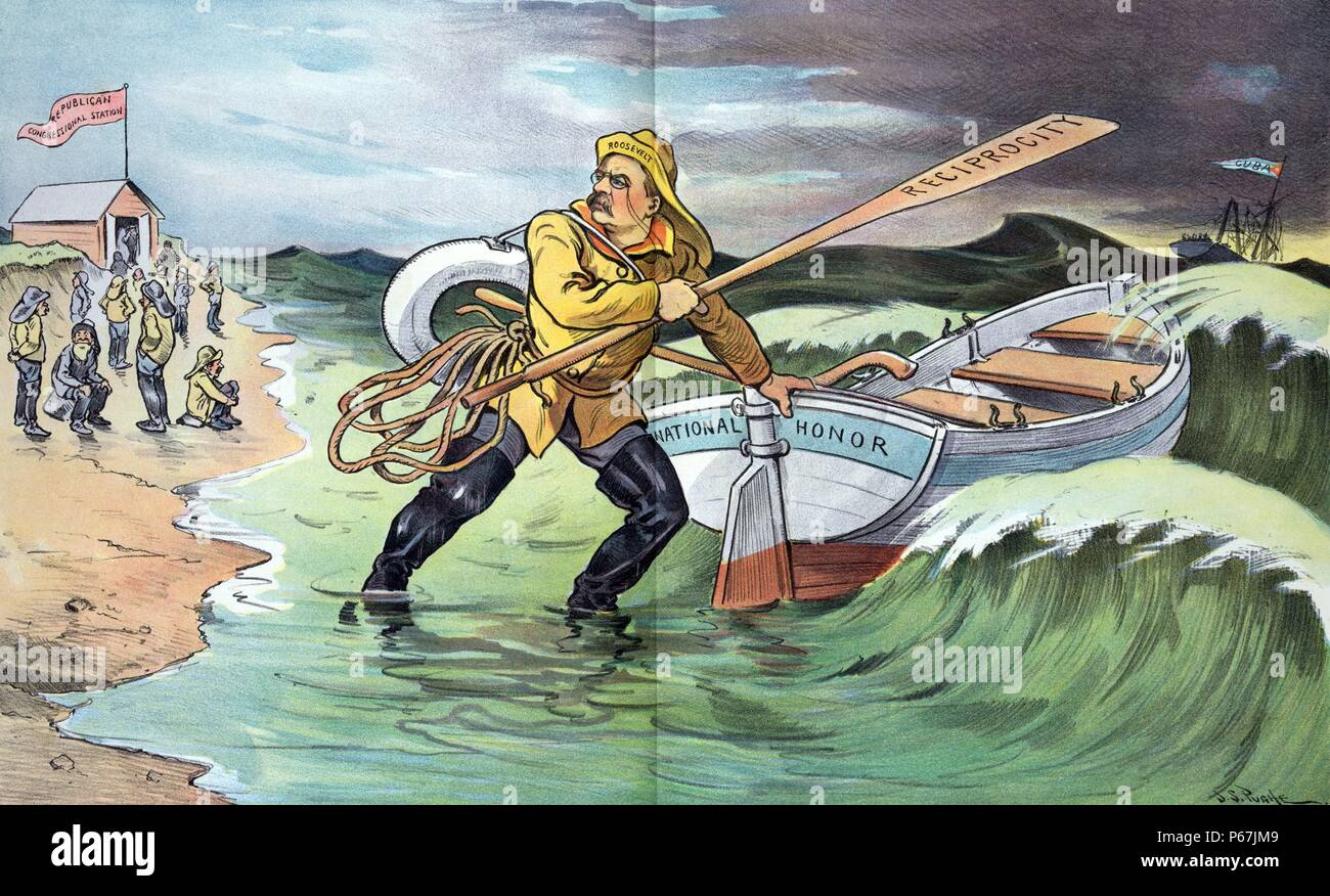 A volunteer crew wanted' President Theodore Roosevelt putting a rescue