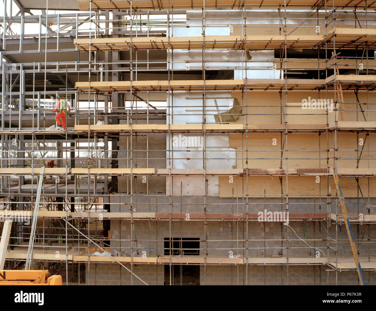 Construction of Unity City Academy, Middlesbrough, Cleveland. Contactor Gleesons. Architect: Hickton Madeley Stock Photo