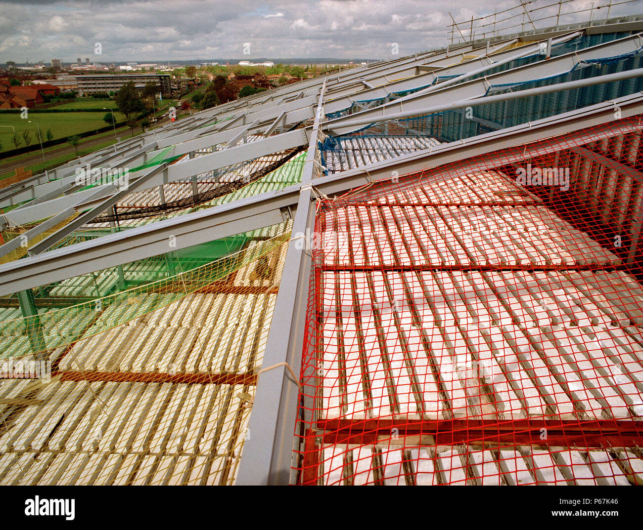 Construction of Unity City Academy, Middlesbrough, Cleveland. Contactor Gleesons. Architect: Hickton Madeley Stock Photo