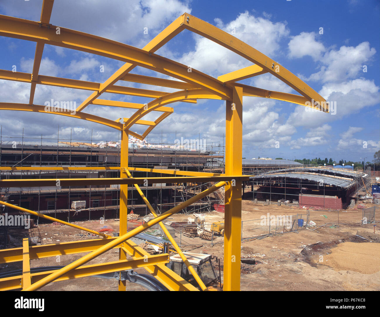 Steel Frame, Warehousing, England Stock Photo Alamy
