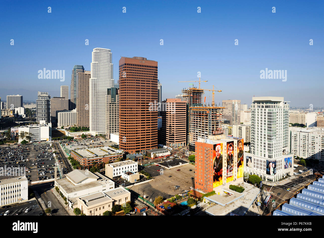 Downtown la construction hi-res stock photography and images - Alamy