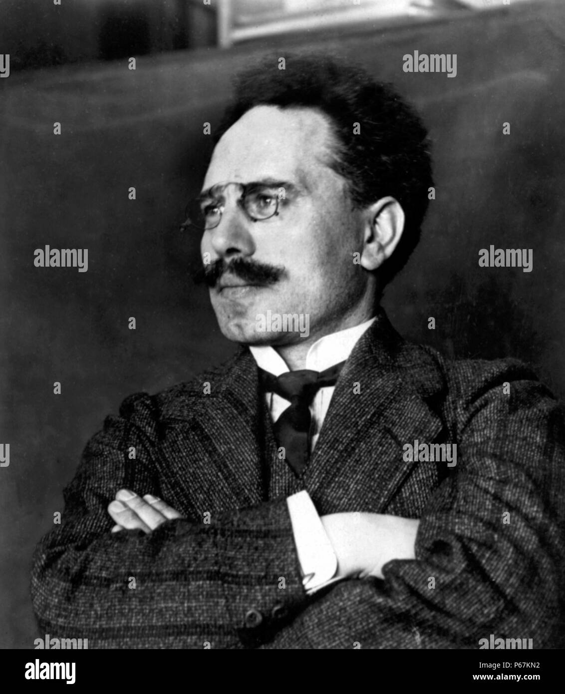 Photograph of Karl Liebknecht (1871-1919) Marxist and anti-militarist at the time of the German Empire. Dated 1911 Stock Photo