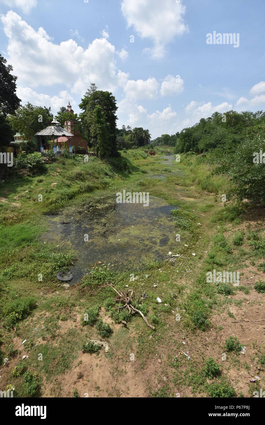 River Kaushiki or KanaDamodar at Rajarghat, Garh Bhabanipur of