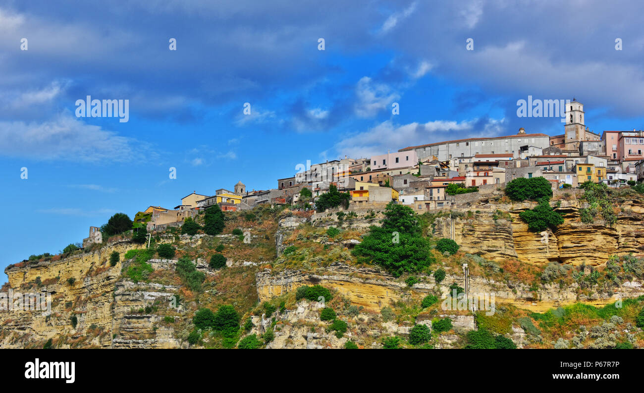 The town of Santa Severina in the Province of Croton, Calabria, Italy ...