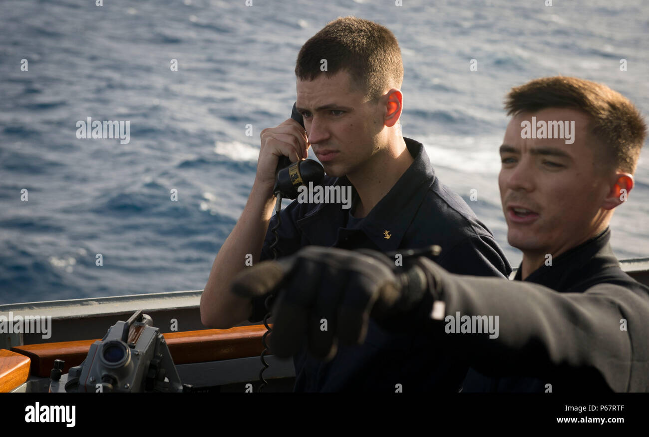 160512NFQ994305 MEDITERRANEAN SEA (May 12, 2016) Midshipman Nikolas