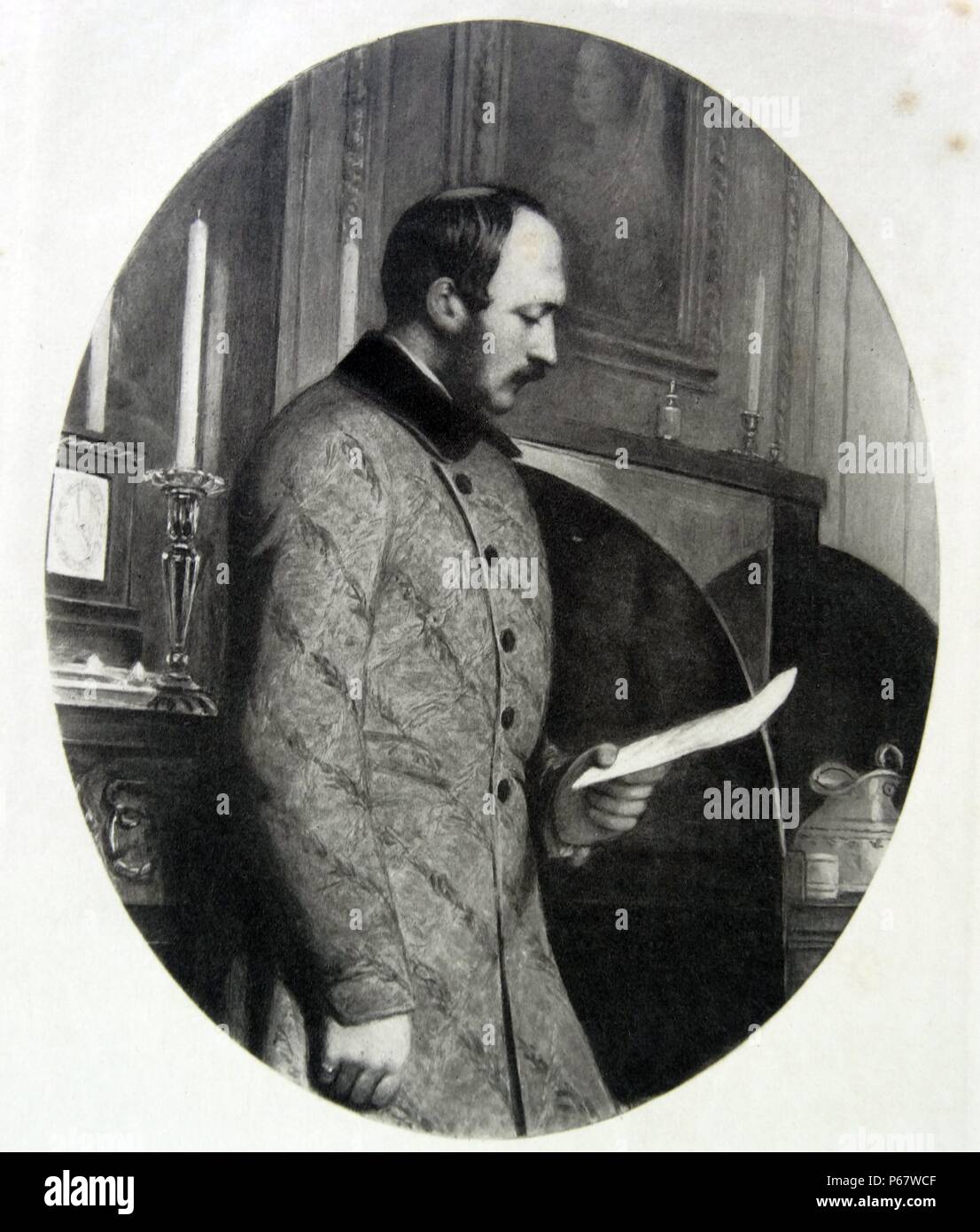 Prince Albert the Prince Consort and husband of Queen Victoria in 1862 Stock Photo