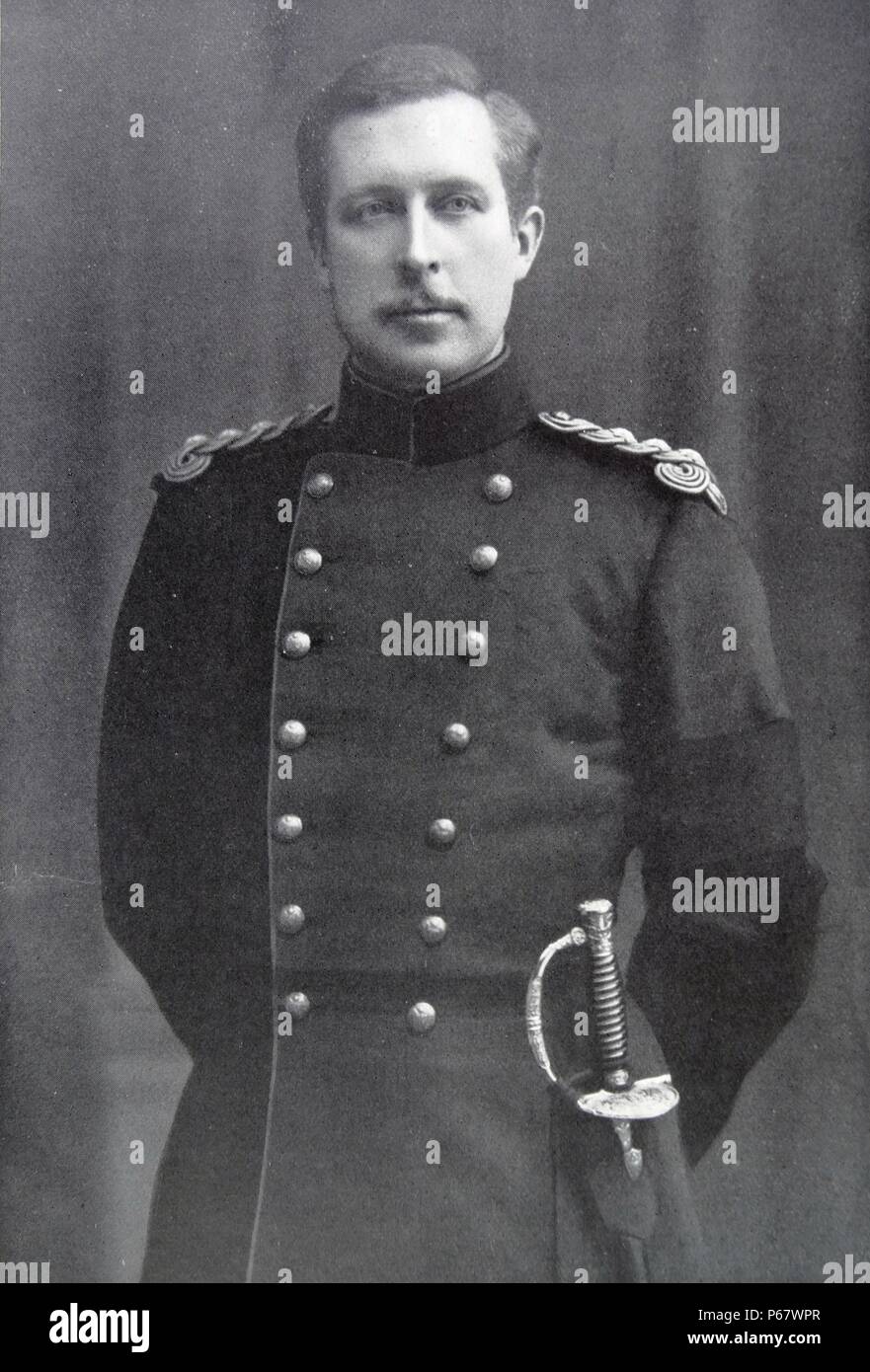 Albert I (April 8, 1875 – February 17, 1934) reigned as King of the Belgians from 1909 to 1934 Stock Photo