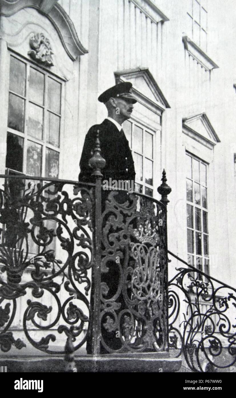 King Haakon of Norway, on his return to Oslo in 1945 Stock Photo