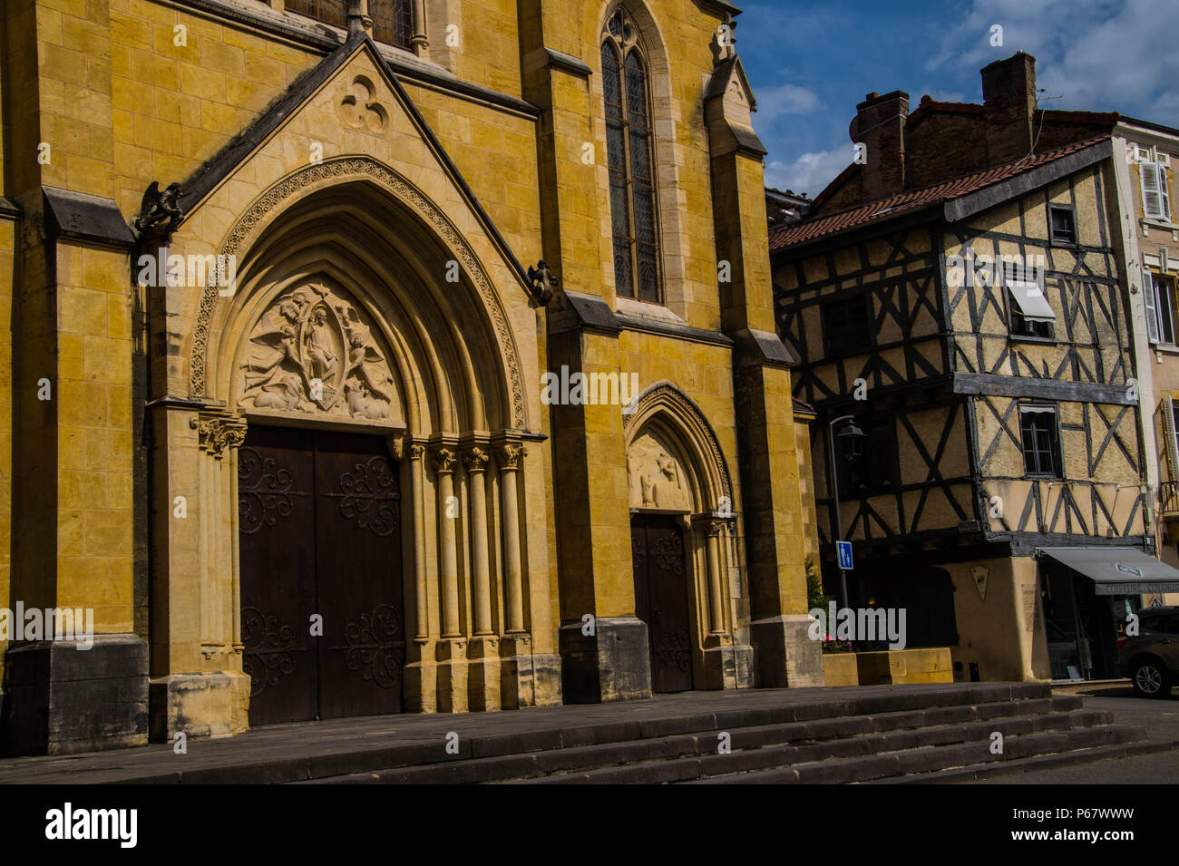 typical village of Loire in the forez Stock Photo Alamy
