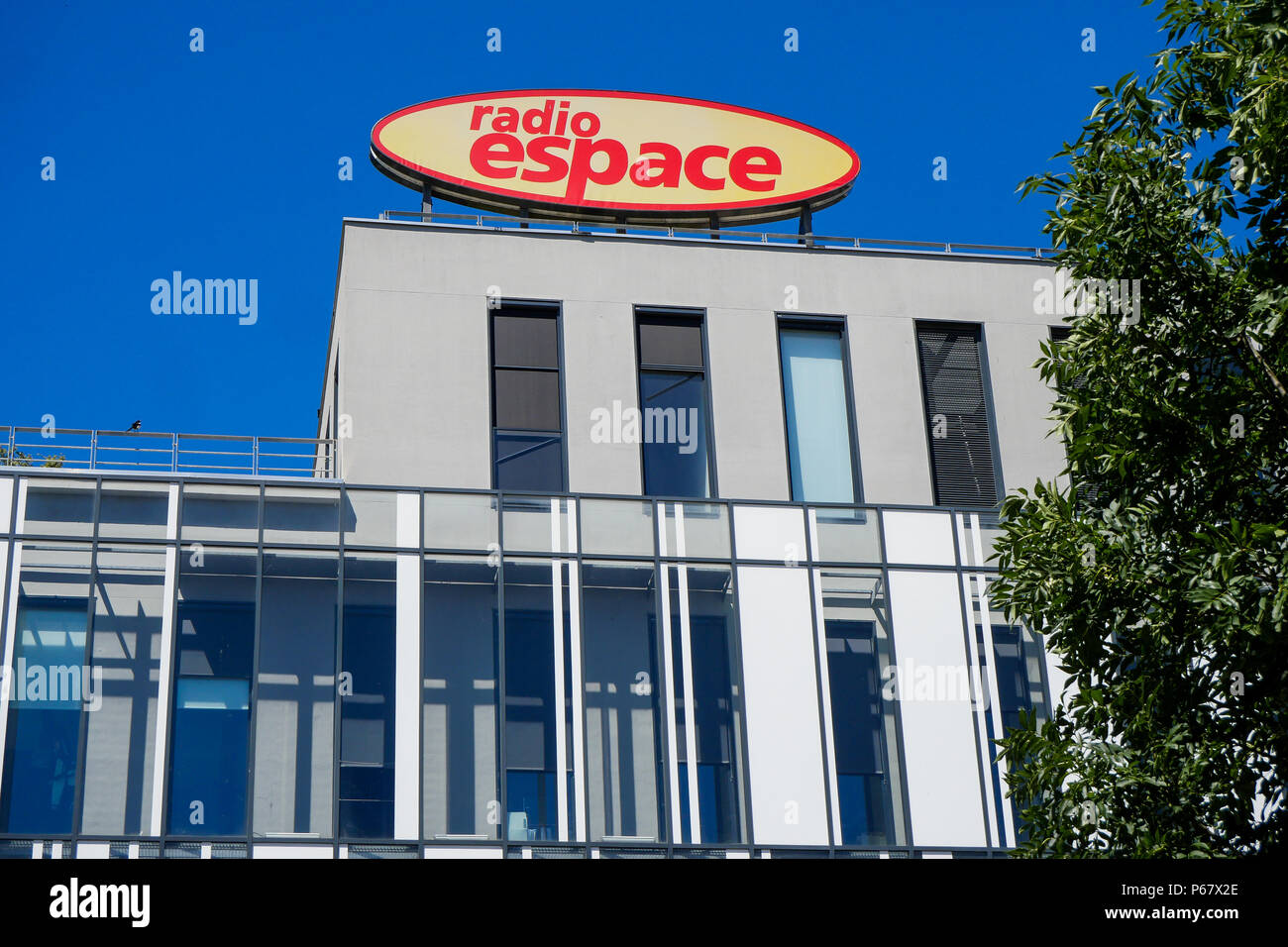 Radio Espace building, Confluence district, Lyon, France Stock Photo - Alamy