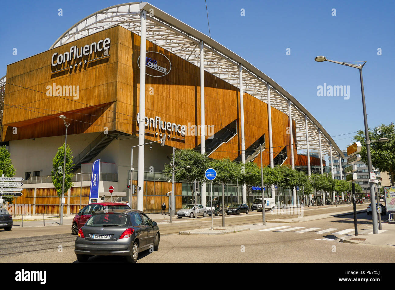 Confluence Commercial Center, Lyon, France Stock Photo - Alamy