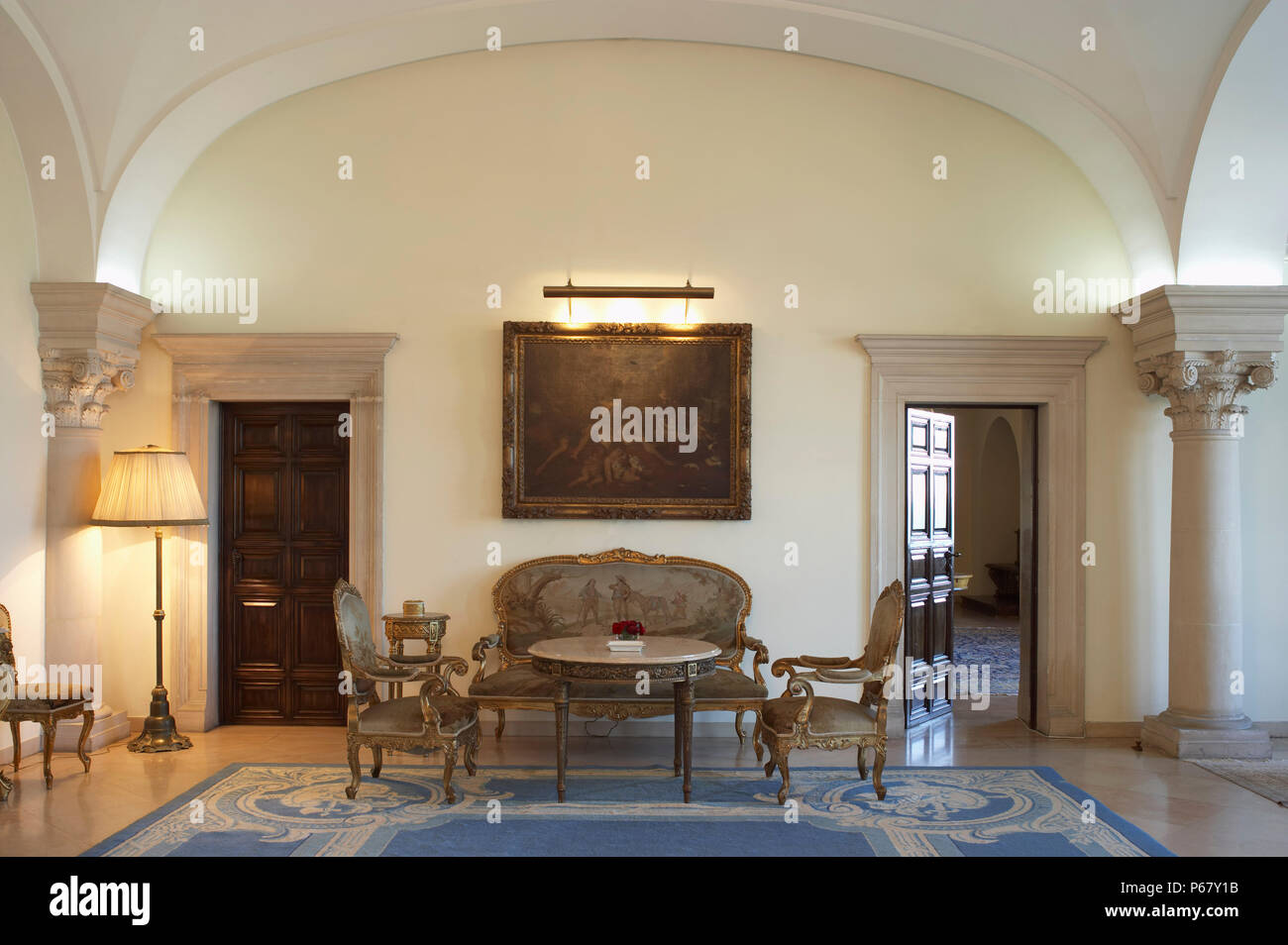 Saloon, King's Palace, Belgrade, Serbia Stock Photo Alamy