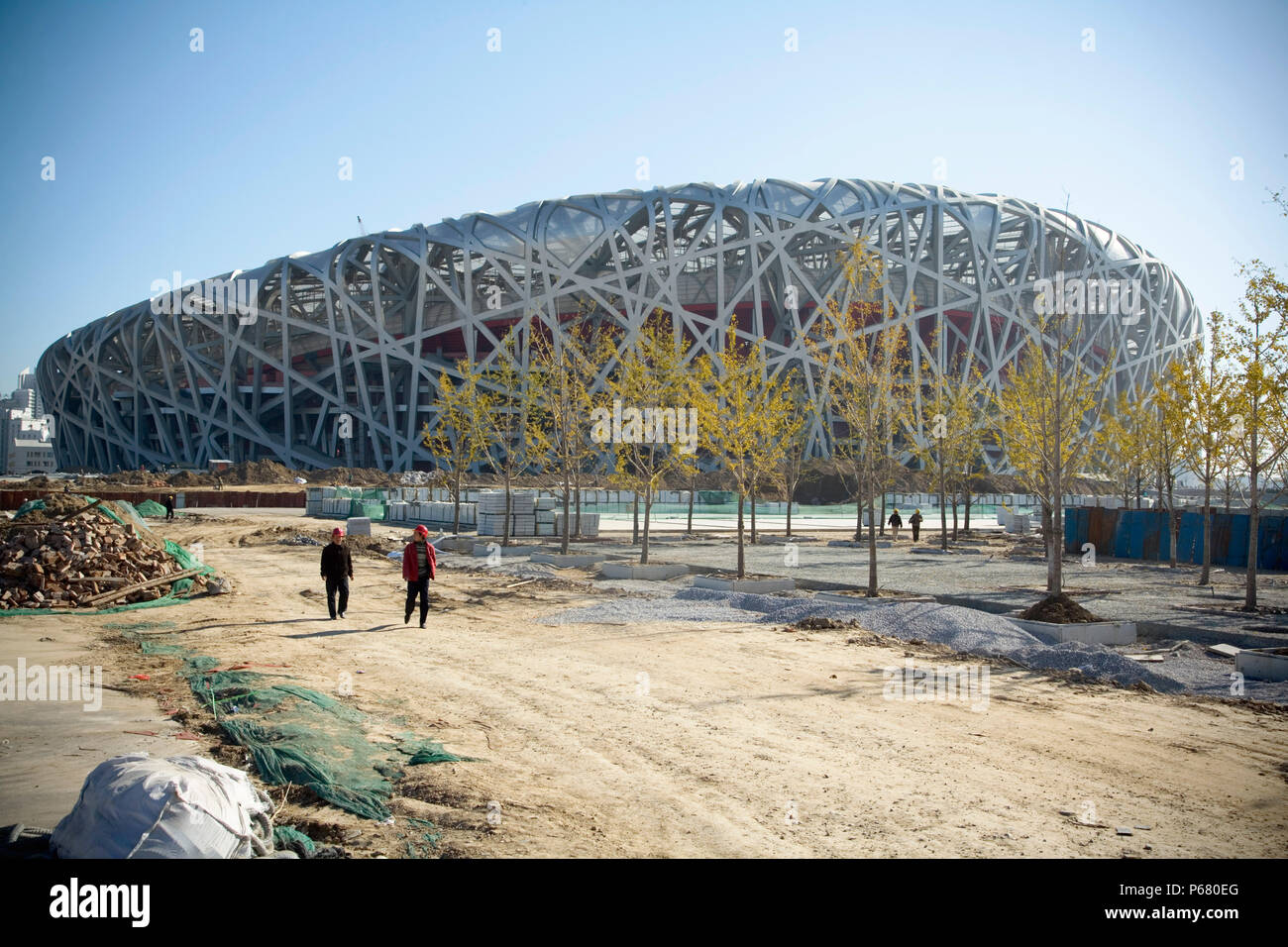 Beijing National Stadium, also known as the Bird's Nest, Beijing, China