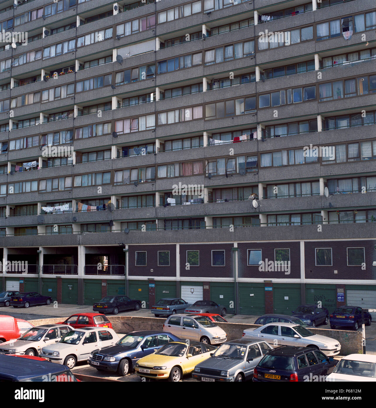 The Aylesbury Estate is a housing estate located in Walworth in south east London, United Kingdom. It is the largest council housing estate in Europe. Stock Photo