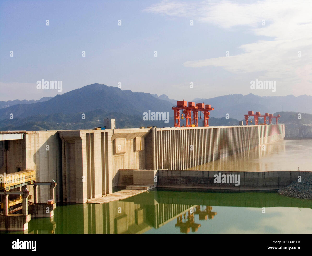 Three Gorges Dam, Yichang, Hubei in China Stock Photo