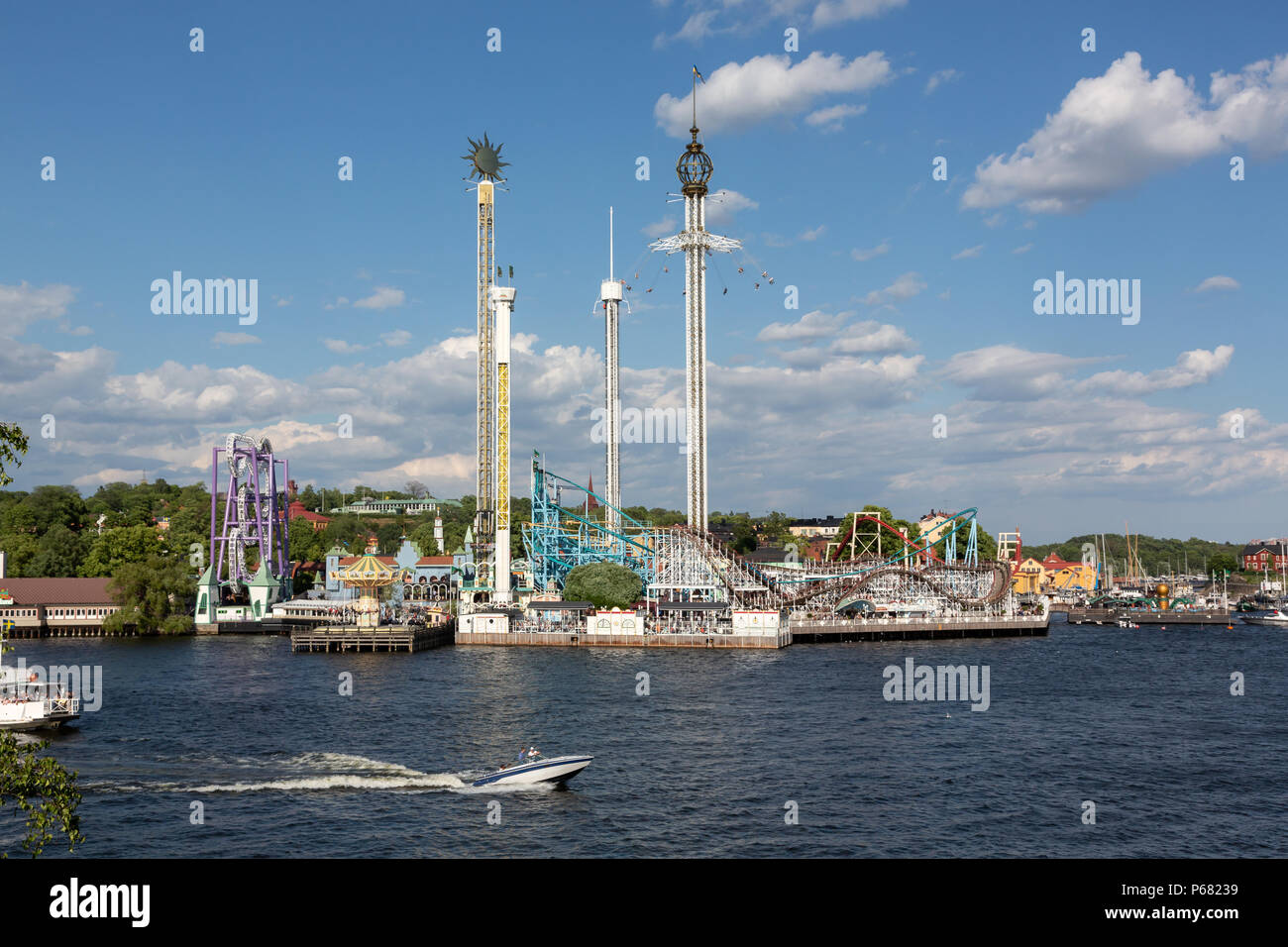 Grona Lunds Tivoli Amusement Park, Djurgarden, Stockholm, Sweden Stock  Photo - Alamy