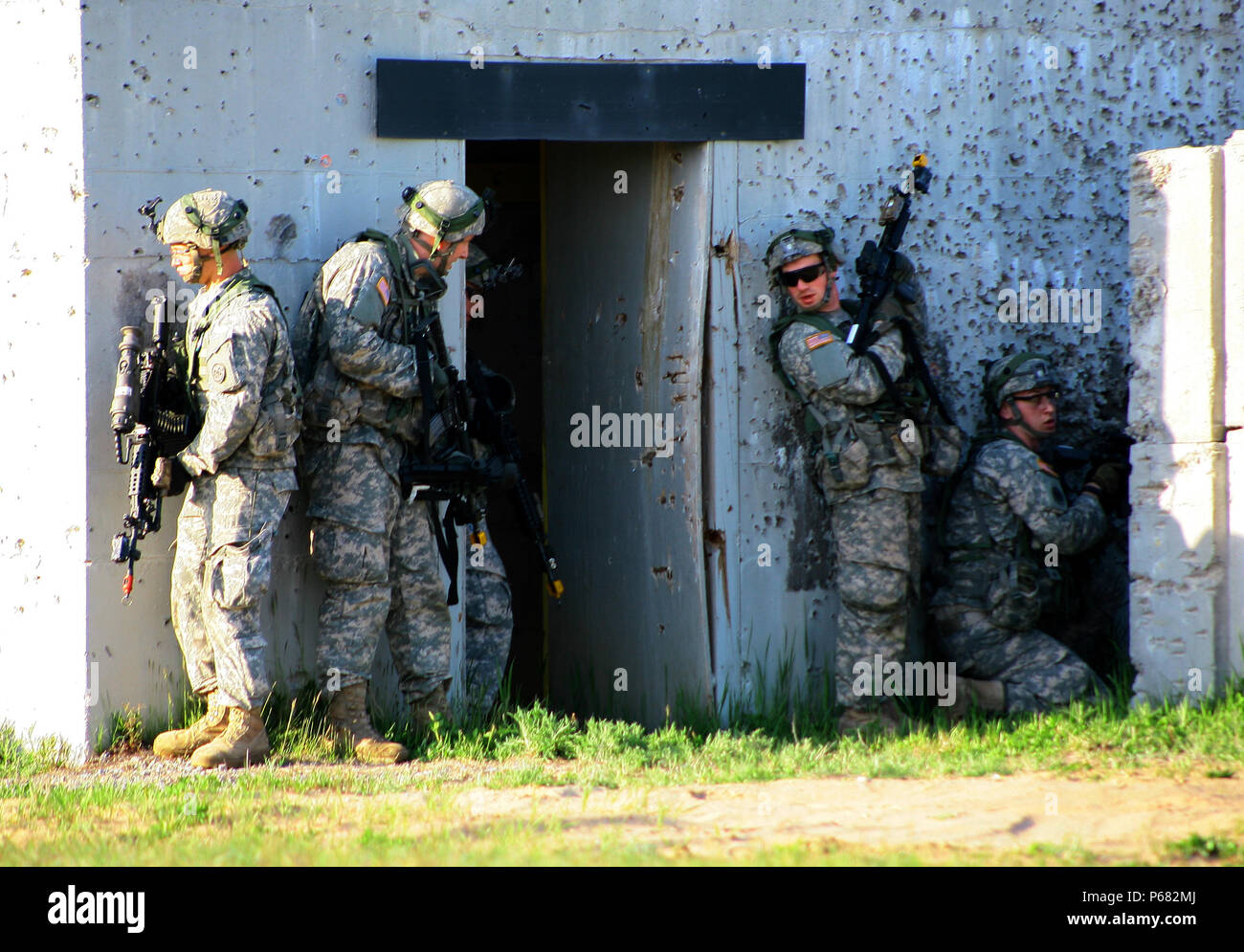 During a company field training exercise at Fort Drum, New York ...