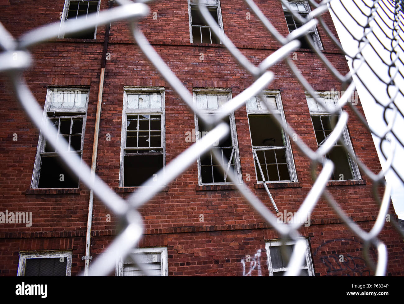 Abandoned Stonewall Jackson Juvenile Detention Center Building, Concord