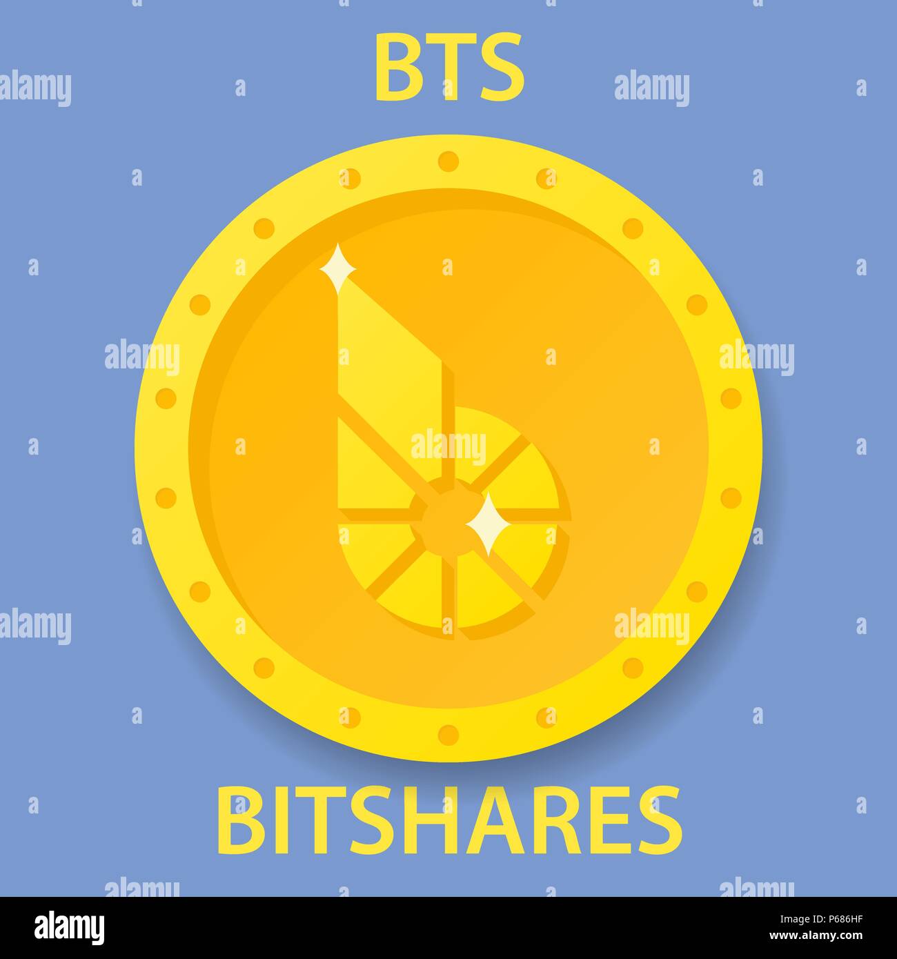 Bitshares Coin cryptocurrency blockchain icon. Virtual electronic, internet  money or cryptocoin symbol, logo Stock Vector Image & Art - Alamy