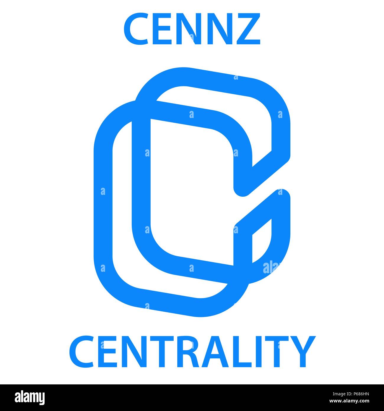 Centrality Coin Cryptocurrency Blockchain Icon Virtual Electronic Internet Money Or Cryptocoin Symbol Logo Stock Vector Image Art Alamy